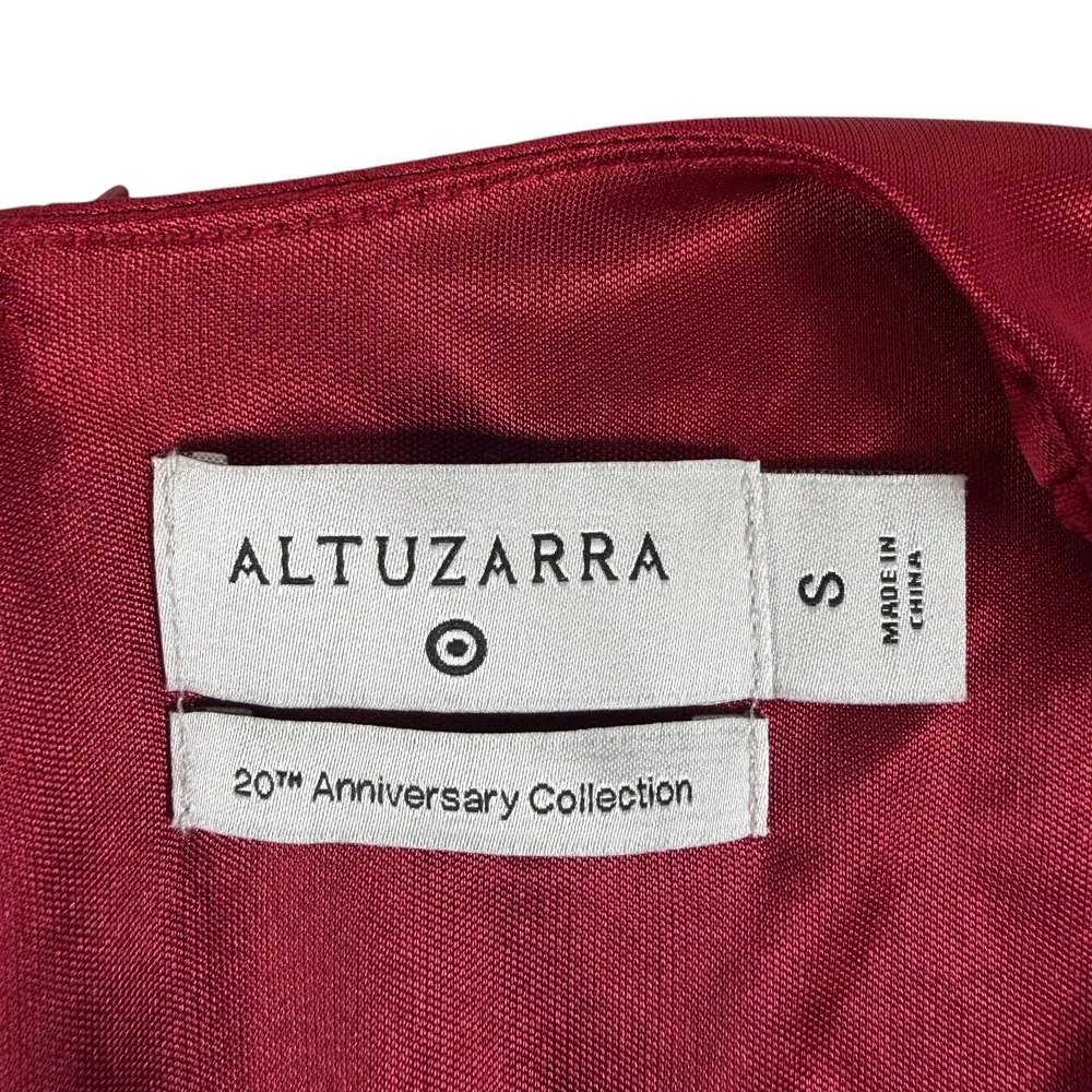 Altuzarra for Target‎ 20th Anniversary Red Satin Faux Wrap Midi Dress Small Nwot
